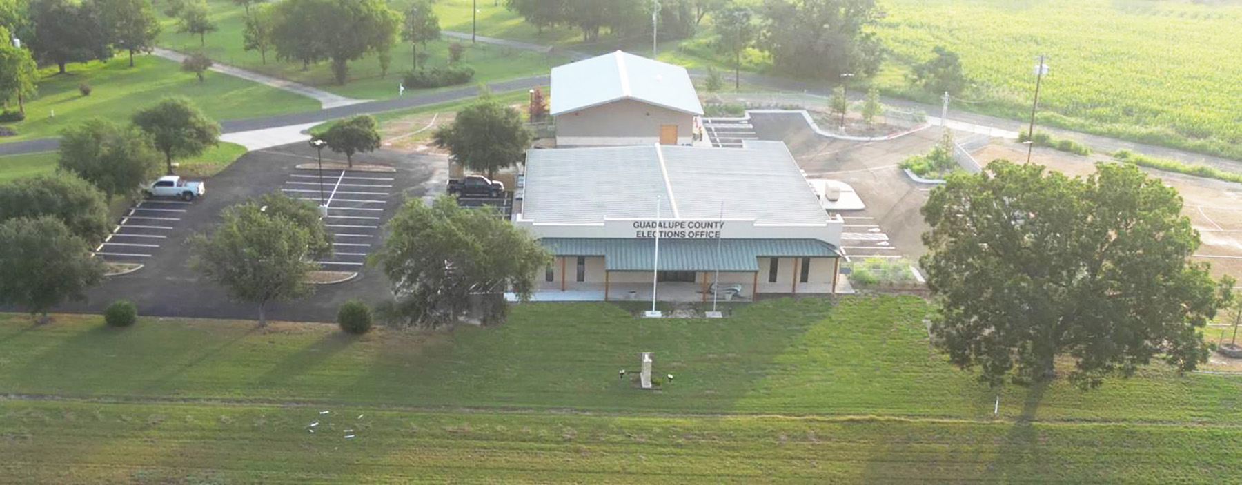 Ariel photo of Guadalupe County Elections Office 3251 SH 123m Seguin, TX 78155